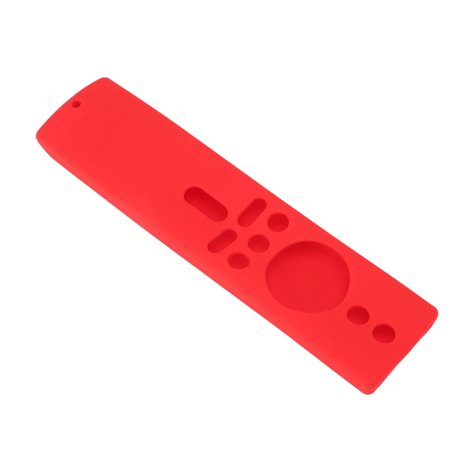 Cover per Telecomando, Custodia Protettiva Morbida e Leggera in Silicone, Accessori per Alloggiamento Controller TV Antiscivolo Convesso Posteriore per Mi Box S (rosso)