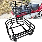 スチール製ブラック仕上げ リアキャリア ラック 適合車種 ホンダ CT125 ハンターカブ Hunter Cub 125 (JA55/JA65) (ブラック仕上げ リアキャリア ラック #2)