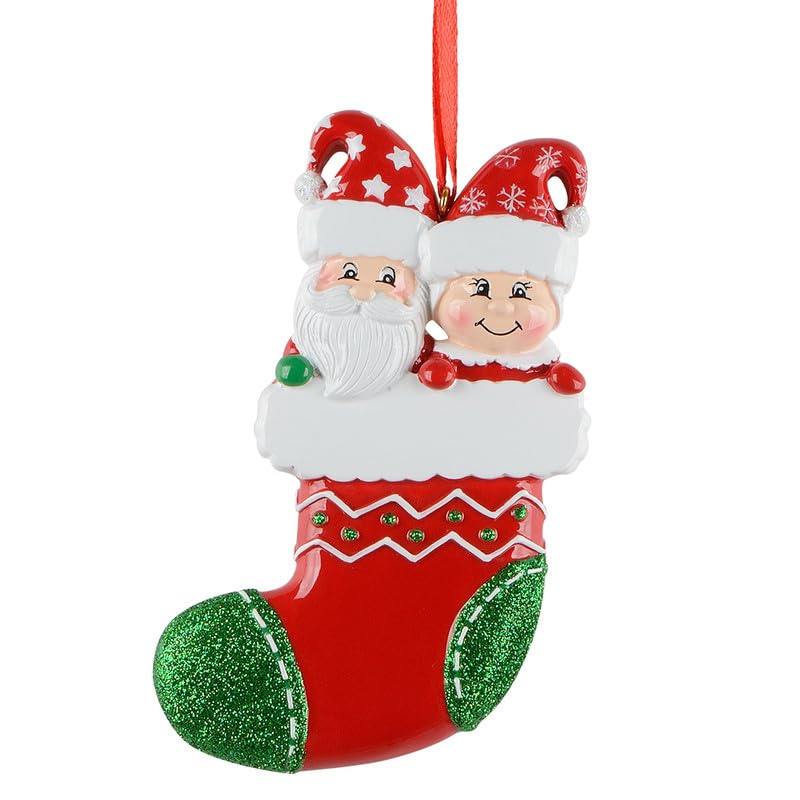 Décoration de sapin de Noël personnalisée grands-parents MAXORA en résine suspendue