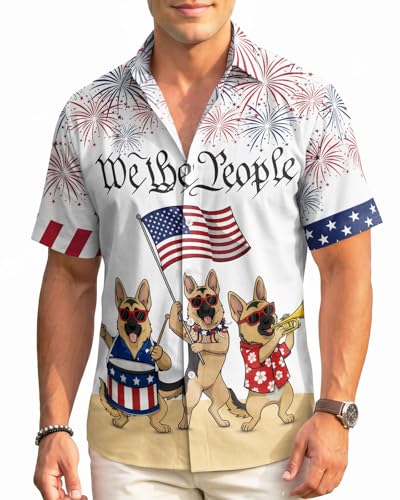 Image of 99TIMORO Fathers Funny Mens Hawaiian Shirt, Movie Button Down Short Sleeve Top, Father Day Summer Gifts