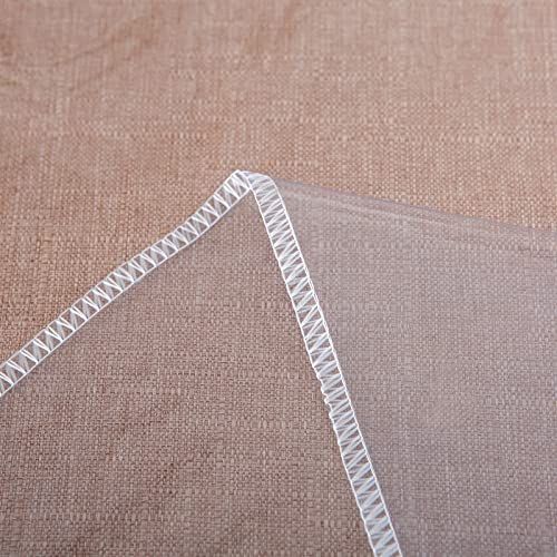 LIBERECOO Heavy Duty Clear Plastic Tablecloth Protector – 100% Waterproof, Oil & Stain Resistant PVC Table Cover for Dining Tables, Parties & Holidays (60" x 84" Rectangular) by LIBERECOO - Used condition - Image 3
