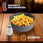 Assadeira De Silicone Forma Para Fritadeira Airfryer 20cm Reutilizável E Antiaderente Limpeza Facil e Muito Resistente (Vermelho) 15 514eUZbFpML