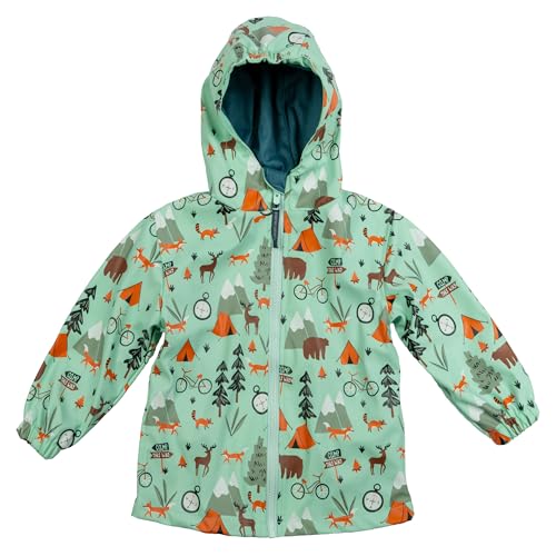 Image of Stephen Joseph, Boy Raincoat Waterproof Jacket Cotton Lined Hooded Outerwear for School Travel Sizes 2T-7 /8