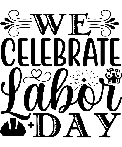 SEC Apparel Labor Day Iron On vinyl Patches Decals Transfers Applique letters for t Shirts Fabric...
