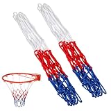 LXUEJIE 2 Stück Basketballnetz, Basketball Ersatz Netz Profi Basketballnetz