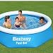 Bestway Fast Set Aufstellpool ohne Pumpe Ø 244 x 61 cm, blau, rund, 57448, 244 x 61 cm ohne Zubehör