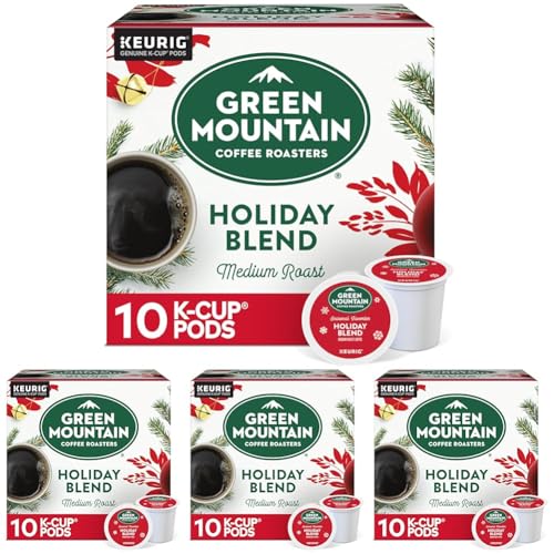 Image of Green Mountain Coffee Roasters K-Cups, Holiday Blend, 10 Count (Pack of 4)
