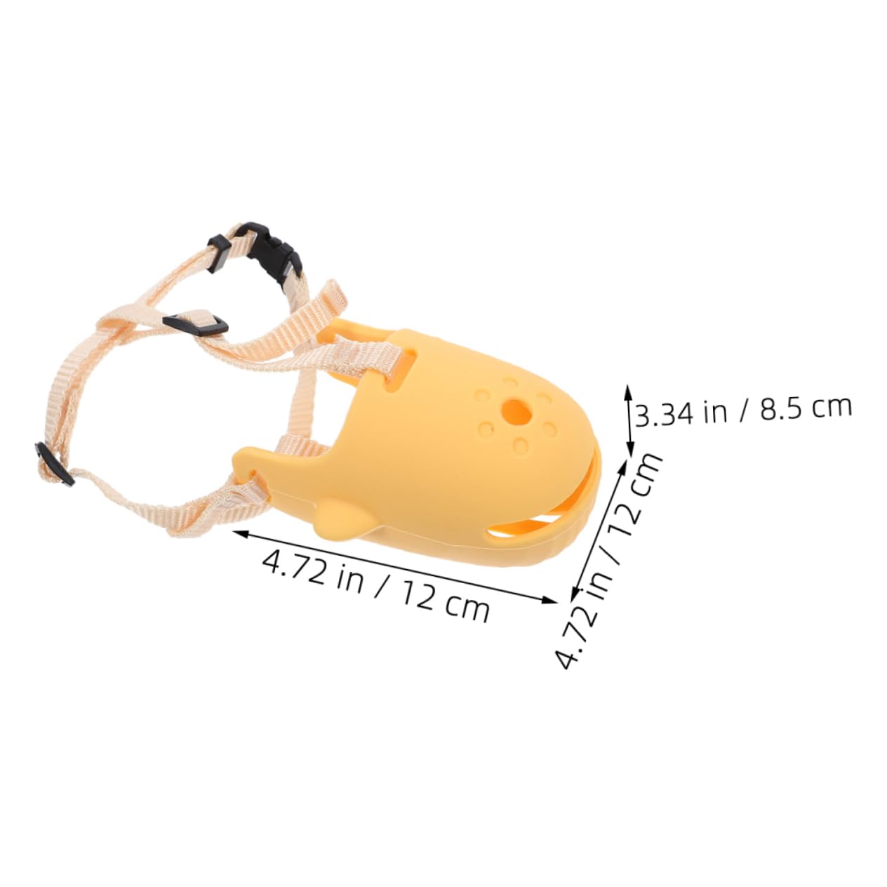 BESPORTBLE -bark and Biting Dog Muzzle Large Size for Medium to Large Dogs Comfortable for Corgis Breathable Durable Reusable Pet Muzzle