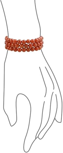 Vista 61 de Bling Jewelry Juego de 3 pulseras elásticas unisex apilables con cuentas redondas de 0.315 pulgadas para mujeres, adolescentes y hombres, multihebra