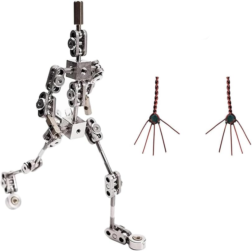 DIY Simple Metal Doll Skeleton, 12Cm-20Cm Metal Skeleton for Making Animated Dolls, Easy to Assemble, Suitable for Stop Motion Animation Design (15CM