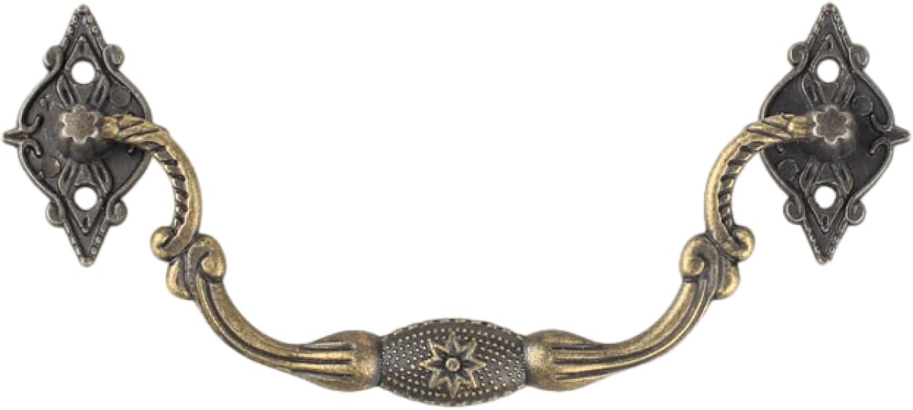 Tnbccxn Large Bronze Cabinet Handles, Cabinet Handles,Hardware Eight-Star Jewelry Box Handle(Large Gold)(Large Bronze)