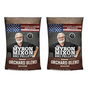 Myron Mixon Wood Pellets for Smoker and Grill | Orchard Blend | Professional Quality Pellets for Smoker Grill, No Artificial Flavors or Additives | USA Made | 20 lb Bag x 2