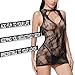 Famstar Sexy Lingerie for Women Naughty Fishnet Lingerie Set Bodysuit Outfits Teddy Babydoll Erotic Mesh Women’s Outfits