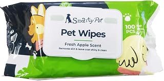 Pet Needs Wet Pet Wipes for Dogs, Puppies & Pets Apple Scent 6 x 8 Pack of 100 Wipes Price In India