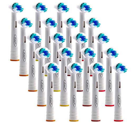 KAV PLUS 20 Pcs Electric Toothbrush Heads Replacement Compatible With Braun Oral B