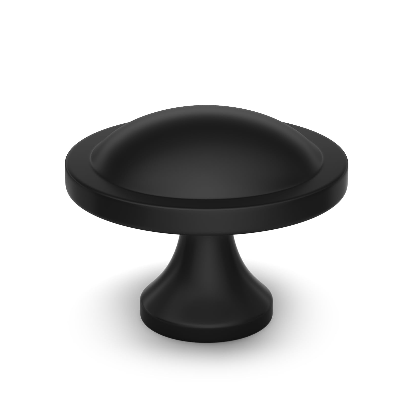 Boutons de meuble ronds noirs de 3,8 cm pour buffet élégant