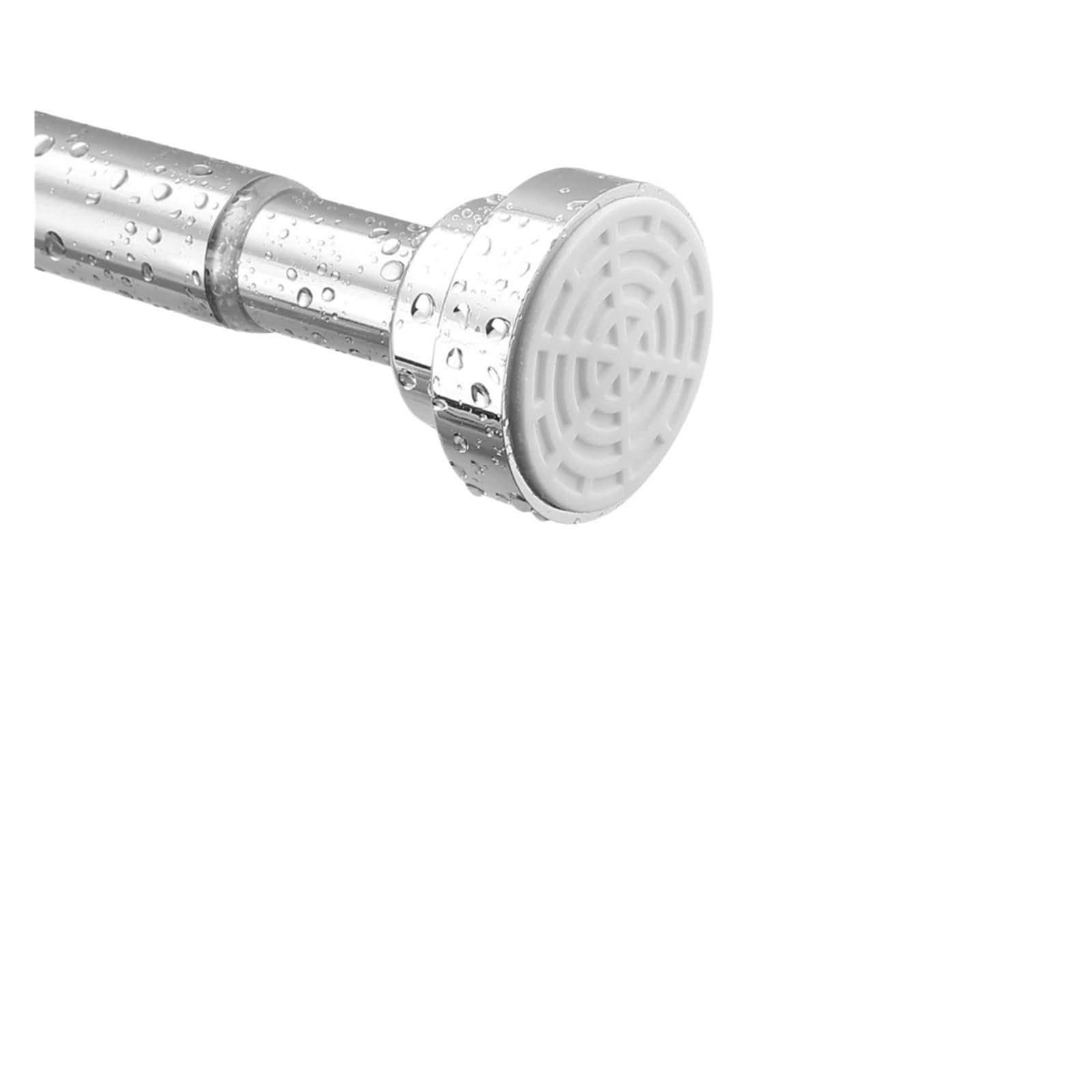 50-260CM Adjustable Curtain Rod No Drilling Telescopic Shower Pole for Balcony Bathroom Wardrobe for Wardrobe and Cloakroom(Grey)