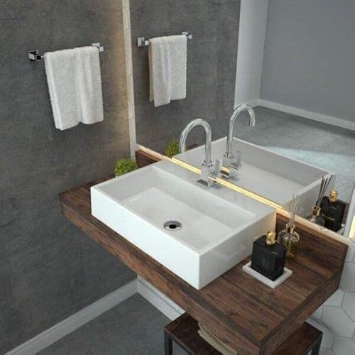 Cuba para Banheiro RT55W Retangular Florenza Compace Branco