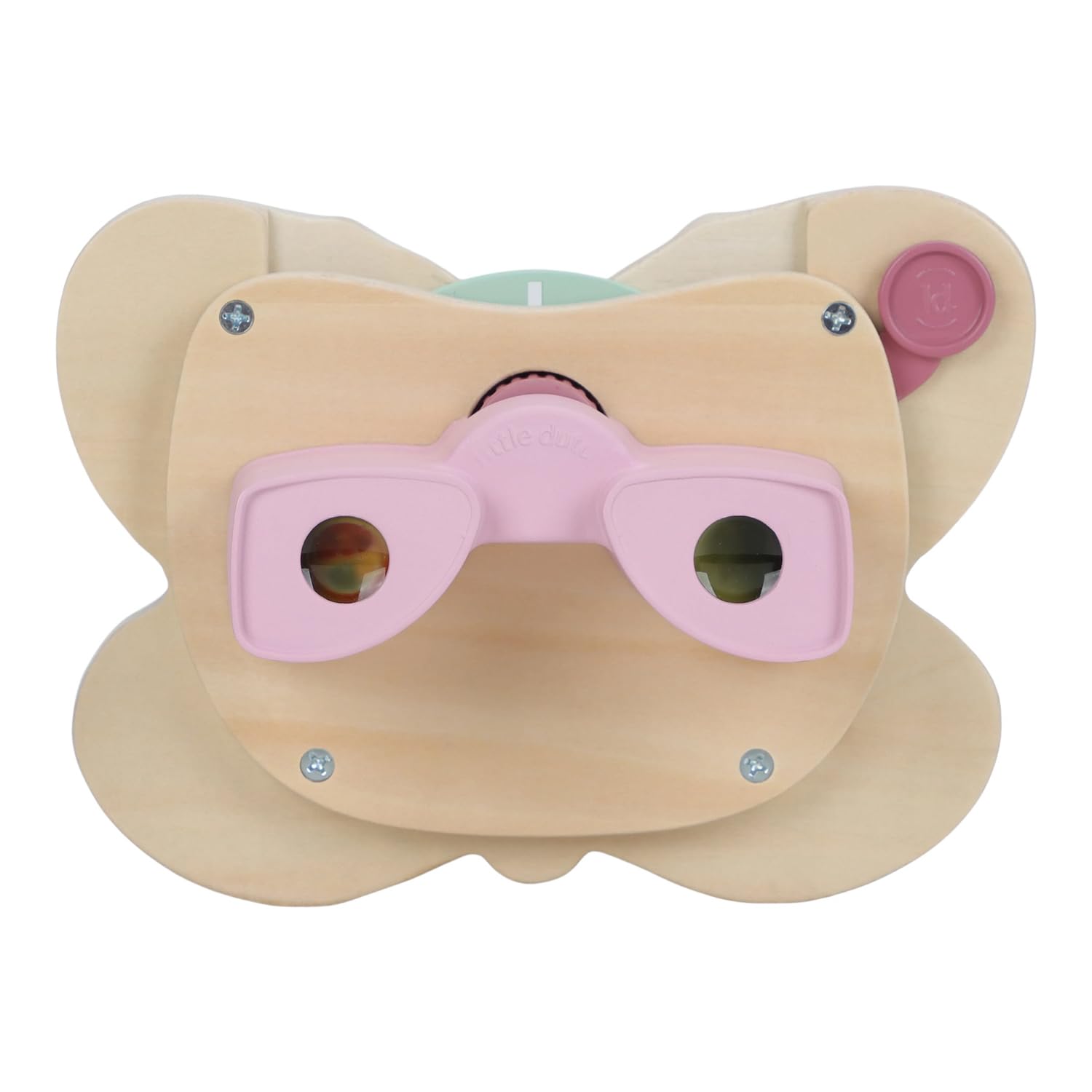 Little Dutch Dia View Finder Conteur d'histoires en bois pour filles à partir de 3 ans Motif papillon