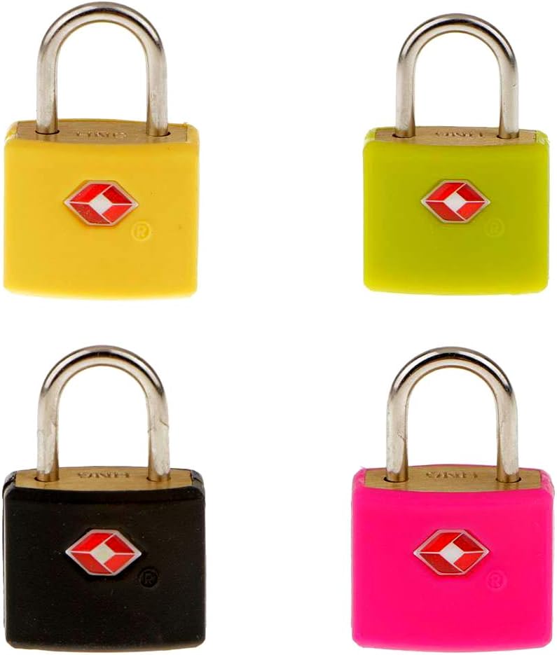 TSA Brass Luggage Locks (Set of 2) (Multicolored_TSA-007)