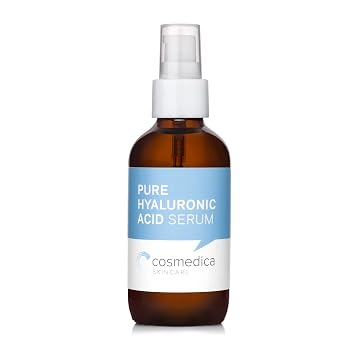 Cosmedica Skincare Niacinamide + Zinc Treatment Serum with Hyaluronic Acid 1 Oz & Pure Hyaluronic Acid Serum for Skin 4 Oz Bundle Hydrating Facial Moisturizer with Anti-Aging Skincare