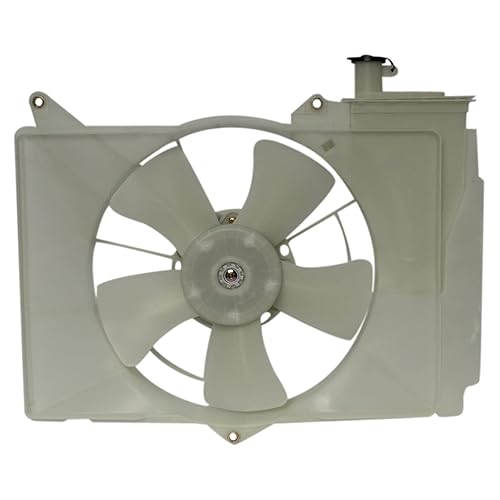 TRQ Conjunto de ventilador de refrigeración del radiador con depósito para Toyota Echo Scion xA xB Nuevo