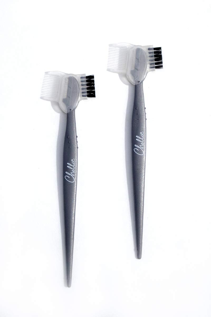 Chella Eyebrow Razor, Brow Razor with Eyebrow Brush and Comb, Pack of 2