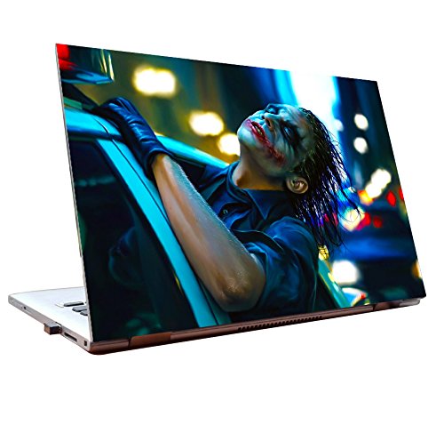 Tamatina Laptop Skins 44.45cm (17.5 inch) - Joker - Batman - Harley Quinn - Movie Skins - HD Quality