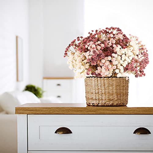 N&T Nieting Baby Breath Flowers,10Pcs Fake Gypsophila Plants Artificial Baby Breath Flowers For Wedding Bouquets Party Home Garden Decoration Pink #TOP5