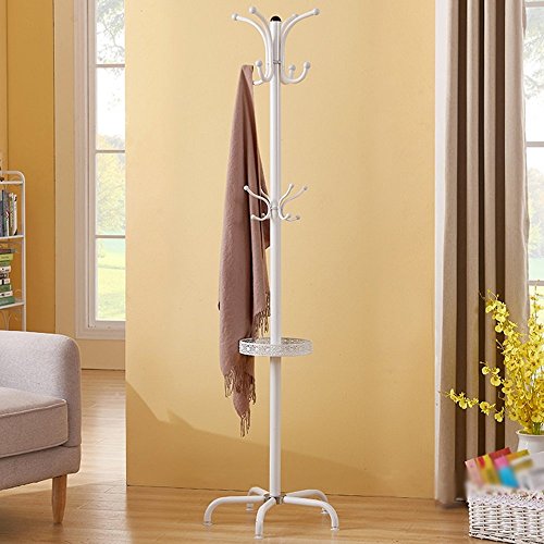Preisvergleich Produktbild Aufhänger XIAOYAN Kleiderständer Landung Schlafzimmer Kleiderbügel Weiß Innen Wohnzimmer Kreativität Einfach und Modern Hängende Kleidung Rack Stabil Fünf-Krallen-Griff Steady Nicht schütteln