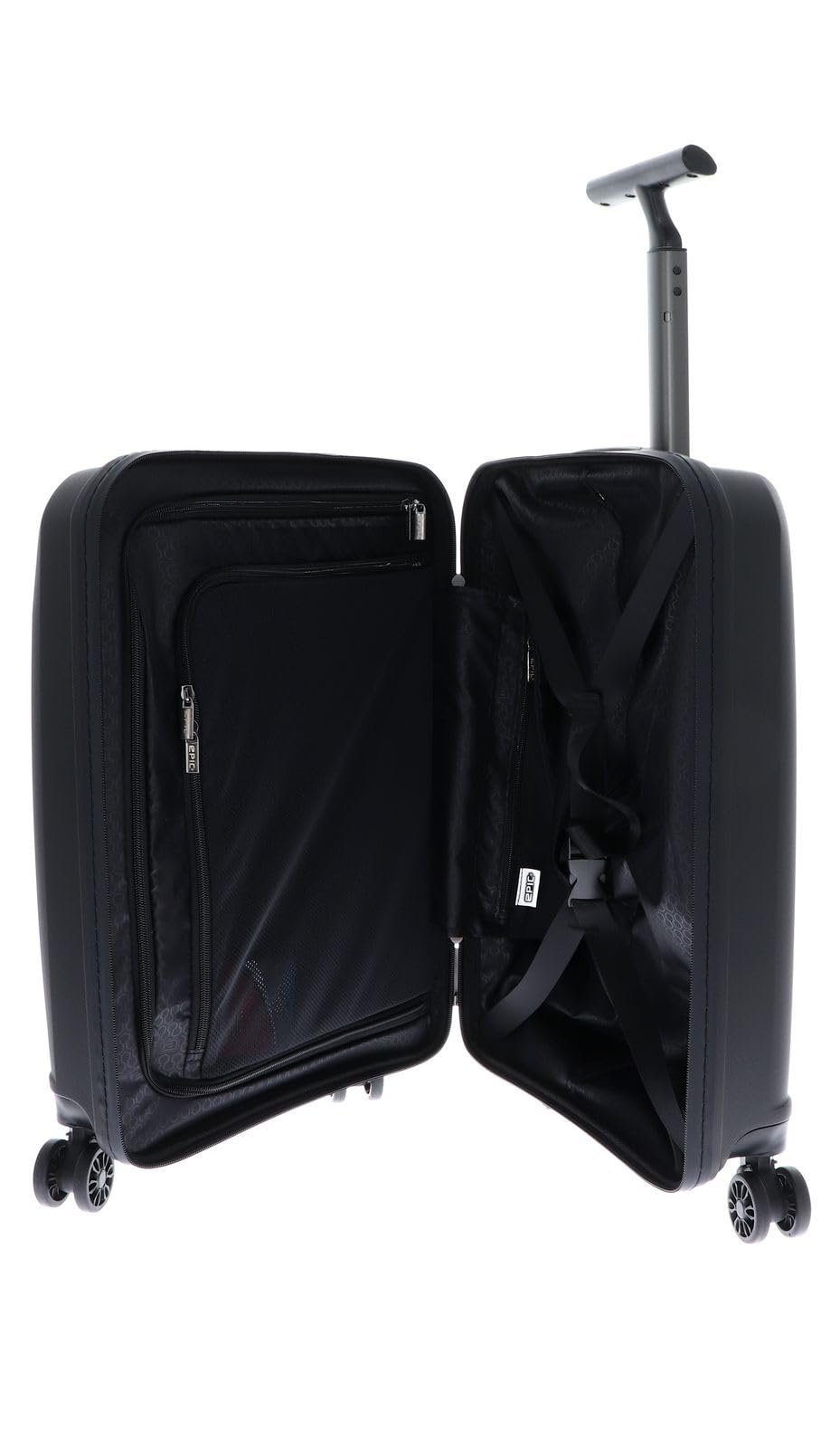 EPIC Phantom SL 4-rolkowa walizka kabinowa z kieszenią na laptopa 55 cm Phantom Black, FANTOM CZARNY