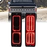 KENRTIR for 1967 1968 1969 1970 1971 1972 Chevy C10 GMC Pickup Truck Rear Tail Brake Light Tailight Smoked Lens Red LED Lamp with Gaskets
