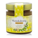 De las flores del abusto Manuka (Leptospermum scoparium)