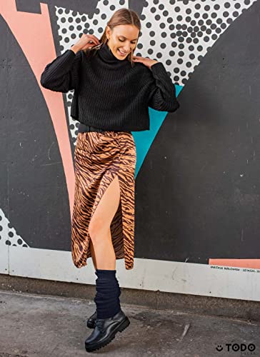 TODO Warm Wool Leg Warmers LONG Women and Girls - to/over Knee High, Soft, Flexible - keep Heat in Winter days.3