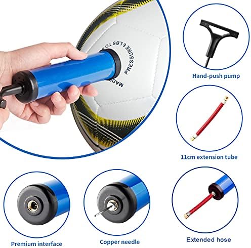 Spolife Football Size 5 Official Training Football Indoor&Outdoor Match Ball with Air Pump and Extension Tube,Pump Needle,Ball Backpack