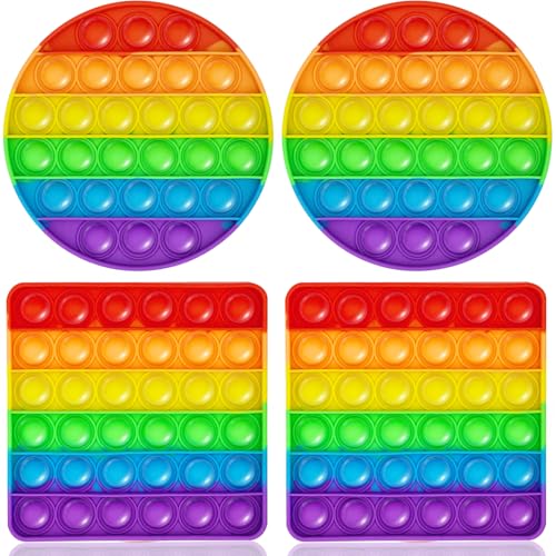 4 Stück Push POP BubbleToy Set - Bubble Popet Antistress...