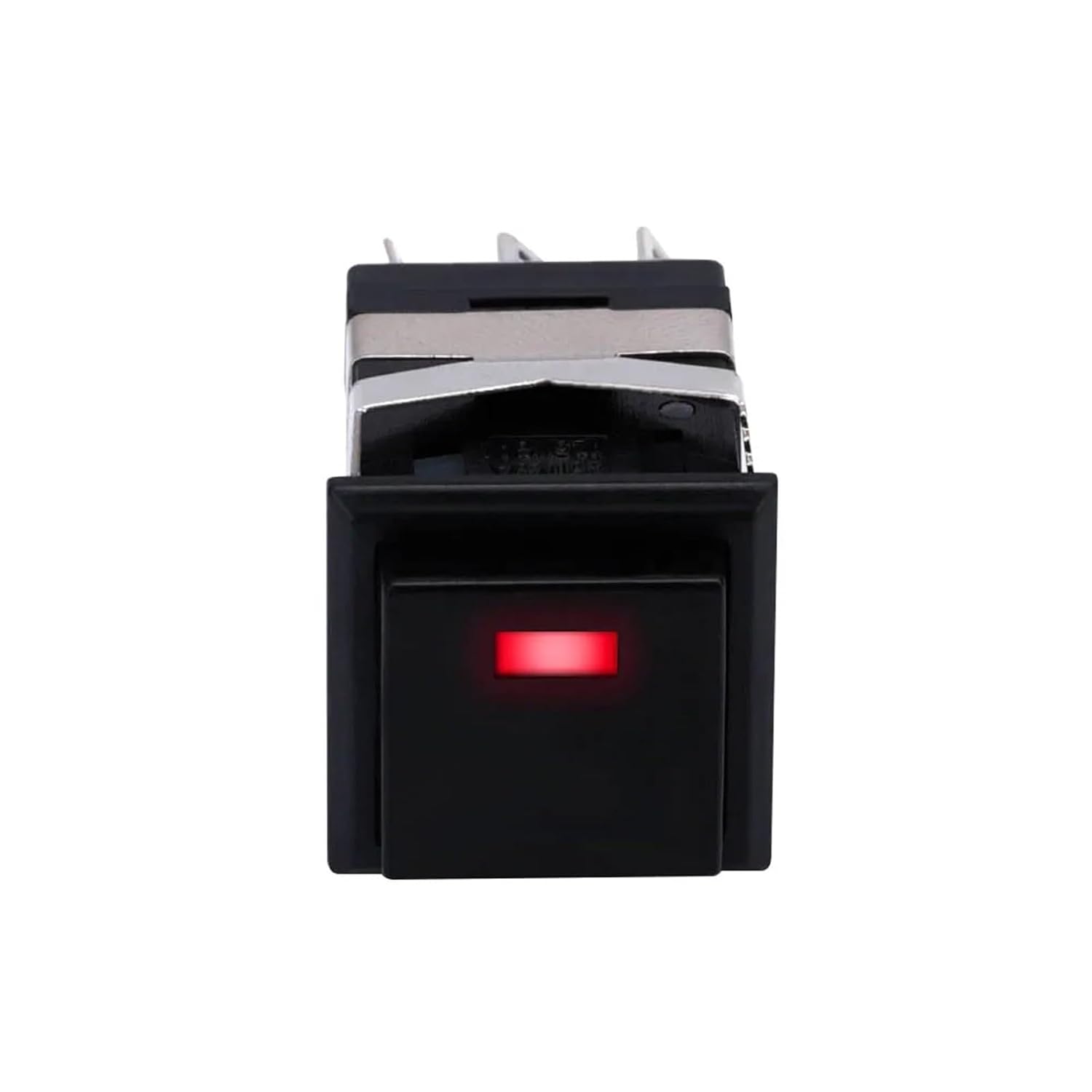 1PCS NS193 IP40 KD2-22 Momentary Latching ON-(ON) Square LED Illuminated Small Square Push Button Switch(Green Light,Latching)
