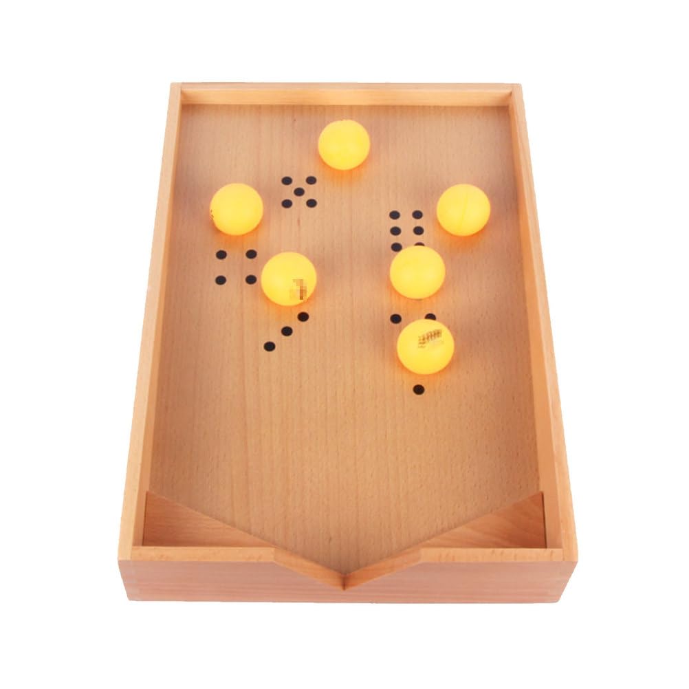 Scatola con Palla per Esercizi di Respirazione Montessori, Giocattolo Sensoriale Orale in Legno per Lo Sviluppo della Motricità Fine e della capacità Polmonare