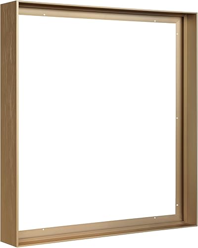 FOLKOR Marco flotante para pinturas en lienzo de 24 x 36 pulgadas, marco de lienzo de metal para bricolaje con 1.5 pulgadas de profundidad, moderno