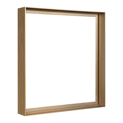 FOLKOR 1.5” Deep Frame for 40x60 Canvas Paintings, DIY Metal Floating Frame for Artists Designers Grandmother Grandfather Portrait Artwork Framing Wall Art Baby Shower Thanksgiving Gift (Bronze) - 40x60" - Bronze