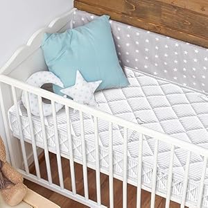 Premium Dual-Sided Crib & Toddler Mattress,100% Knitted Fabric,Premium Fleece-Hypoallergenic,5" Firm Soft Crib Mattress, Non-Toxic Toddler Bed Mattress Fits Standard Cribs & Toddler Beds Premium Dual Sided Crib Toddler Mattress100 Knitted FabricPremium Fleece Hypoallergenic5 Firm Soft Crib Mattress Non Toxic Toddler Bed Mattress Fits Standard Cribs Toddler Beds