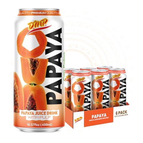 De Mi Pais Papaya Juice with Pulp, 16.57 Fl Oz, 6-Pack