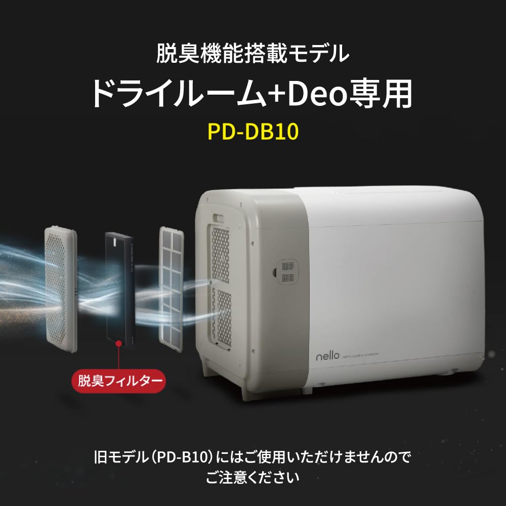 ⭐︎nello ペットドライルーム＋Deo モデル　脱臭モード付き　新品フィルター Amazon | nello 脱臭フィルター 【ペットドライルーム®+Deo専用】 純正