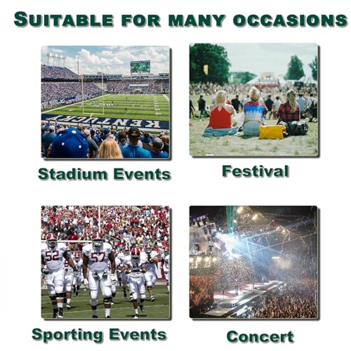 Keepcross Clear Backpack for Stadium Events 12x6x12 Clear Stadium Bag for Sports Events Concerts Festivals, Women Men, Mini Small4