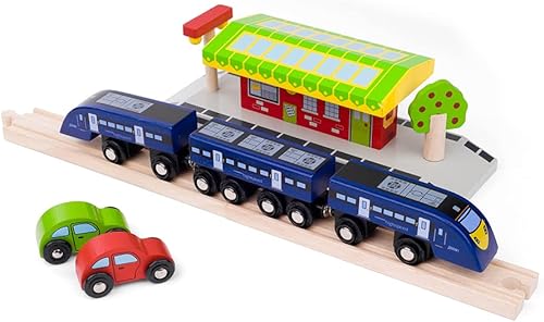Miniatura 8 de Bigjigs Rail High Speed One Train - Otras marcas de ferrocarriles principales son compatibles