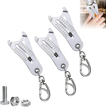 Amazon.com: 3PCS Portable Thread Size Checker Keychain | Dual-Scale ...