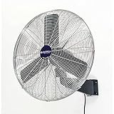 Oscillating Wall Mount Fan, 24' Diameter, 1/4HP, 7525CFM