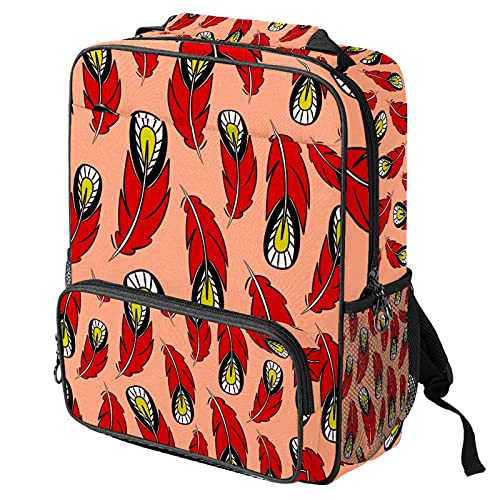 Sac à dos ordinateur portable rouge pour soulager le dos au travail