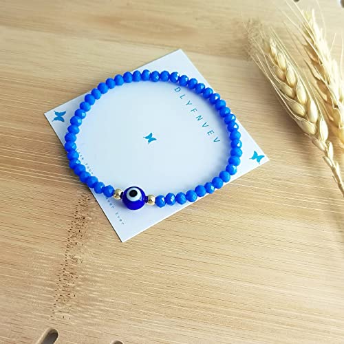 Evil Eye Crystal Bead Bracelet Freshwater Pearl Amulet Protection Good Luck Bracelet For Women Teen Girls3