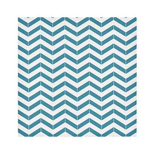 Qilmy 1 Pack Cloth Napkins For Dinner Table Decorative Napkin 20 Inch Washable For Party Restaurant Everyday Use, Blue Chevron #TOP13